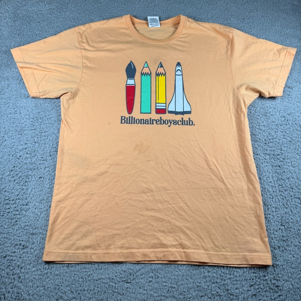 Billionaire Boys Club BBC Art Spaceship Astronaut Tee T-Shirt Size XL Y2K